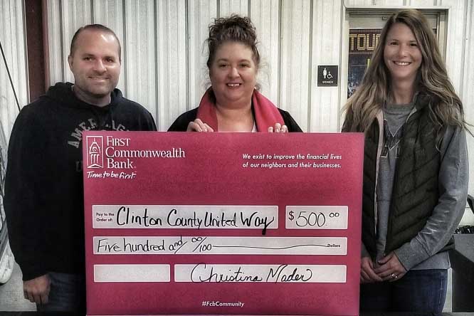 Clinton County United Way donation